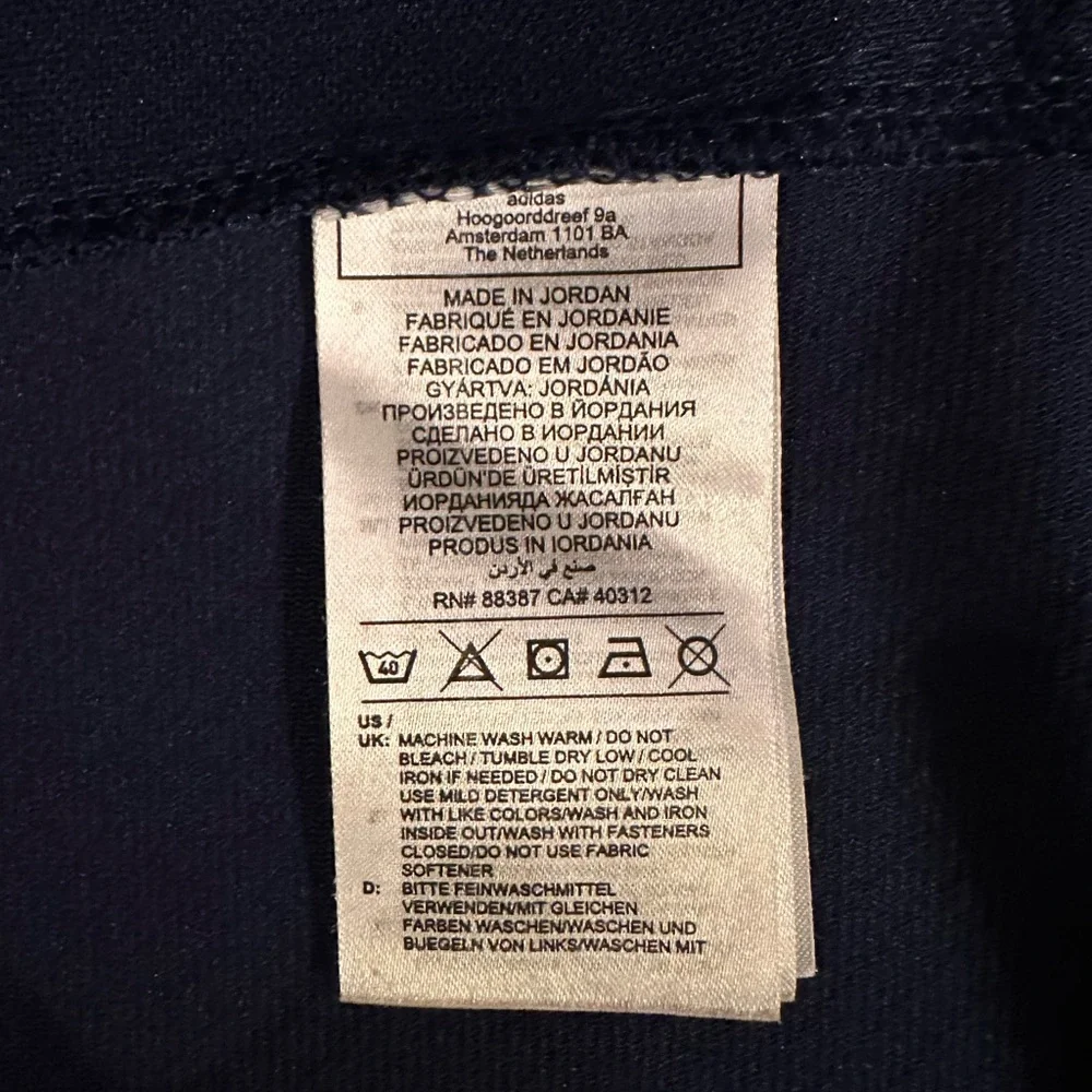 Adidas Blue Slim Fit Track Jacket - Picture 4 of 10